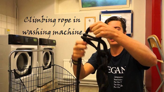 can you put climbing rope in washing machine