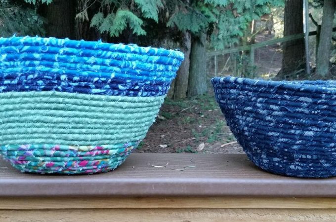 How To Make Fabric Rope Baskets