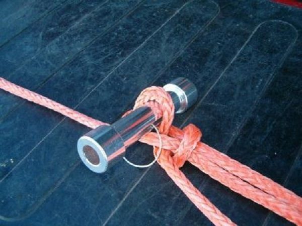 How to shorten synthetic winch rope