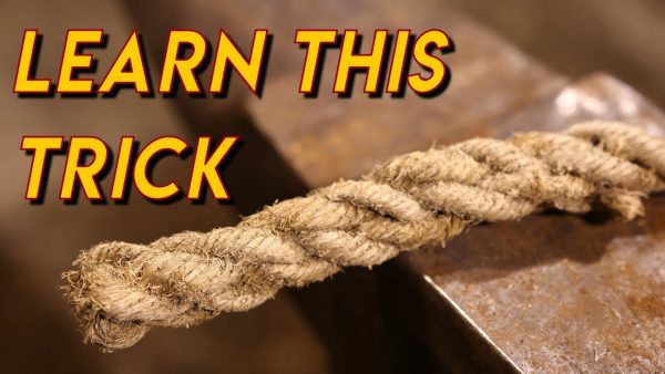 straighten jute rope