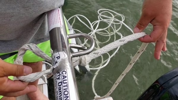 How to attach ski rope to tow ring