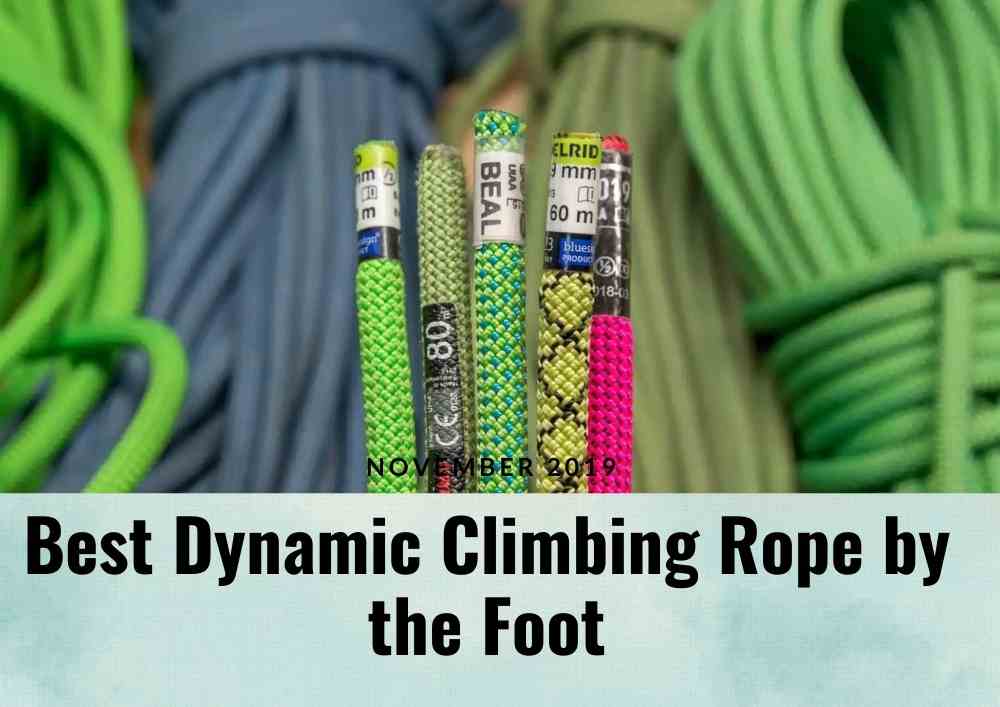 Dynamic Climbing Rope by the Foot
