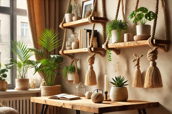 Embrace the Knotty Trend: A DIY Guide to Hanging Rope Shelves