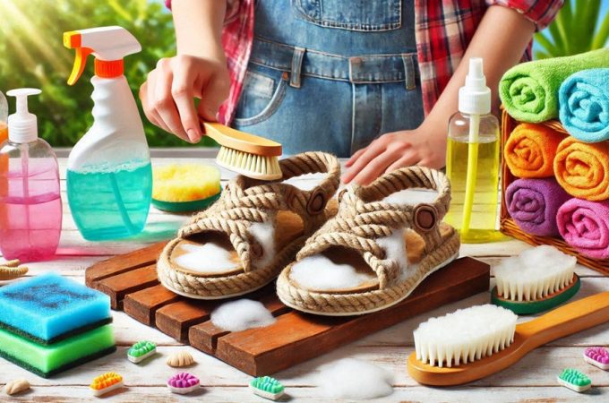 How to clean very dirty sandals?