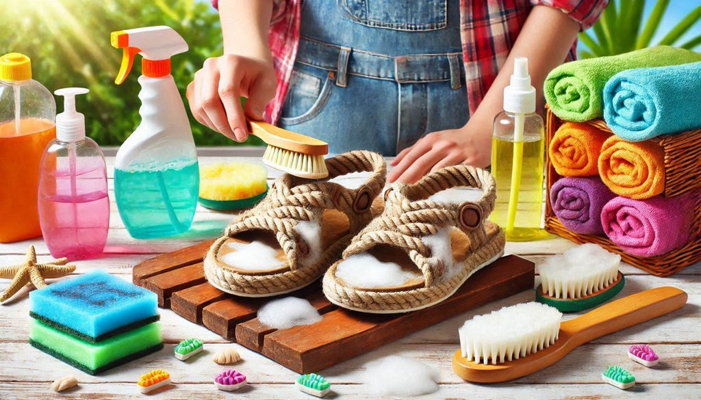 How to clean very dirty sandals?