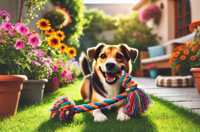 What type of rope is used for dog toys?