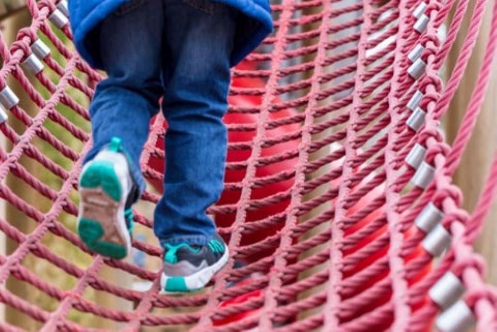 Climbing Frame with Armoured Rope