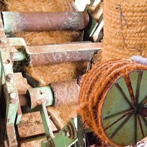 How is rope made from coconut?