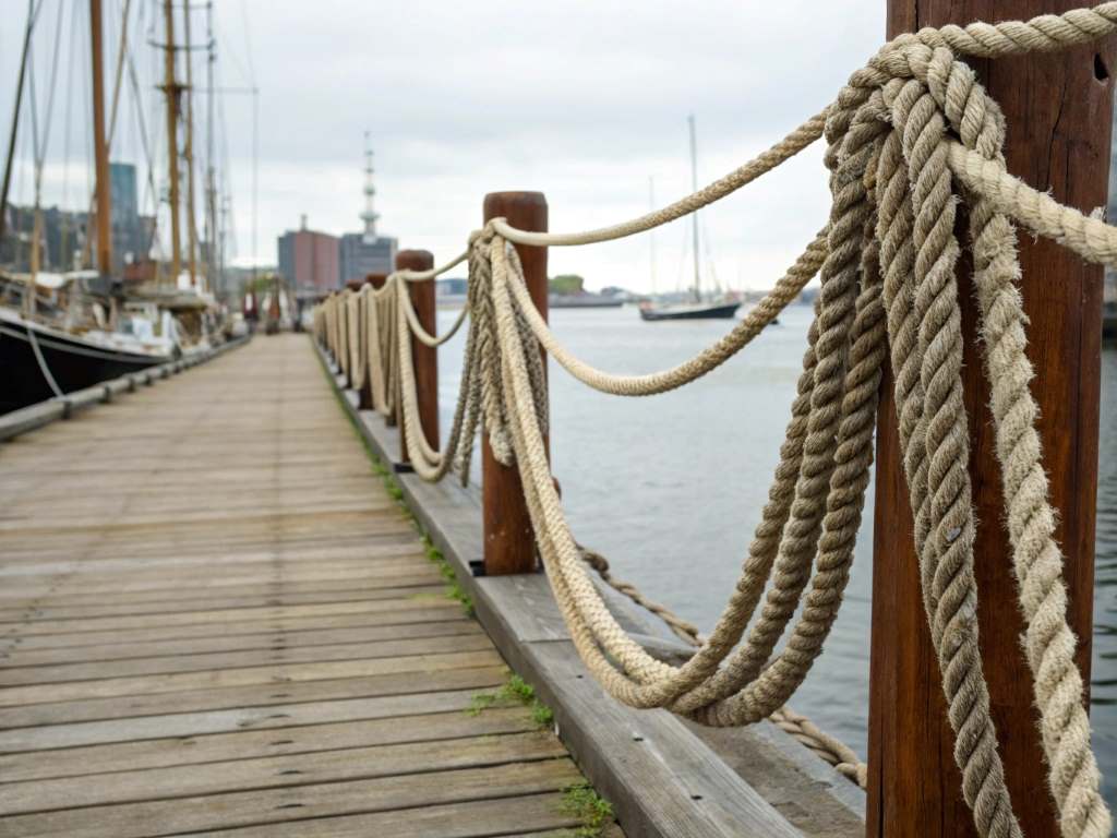 shipping ropes for boats, docks, and maritime