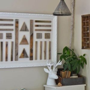 DIY wall art with decorative rope