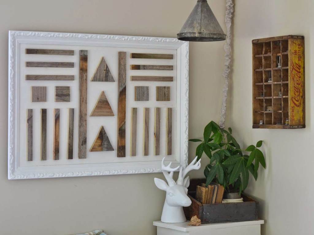 DIY wall art with decorative rope