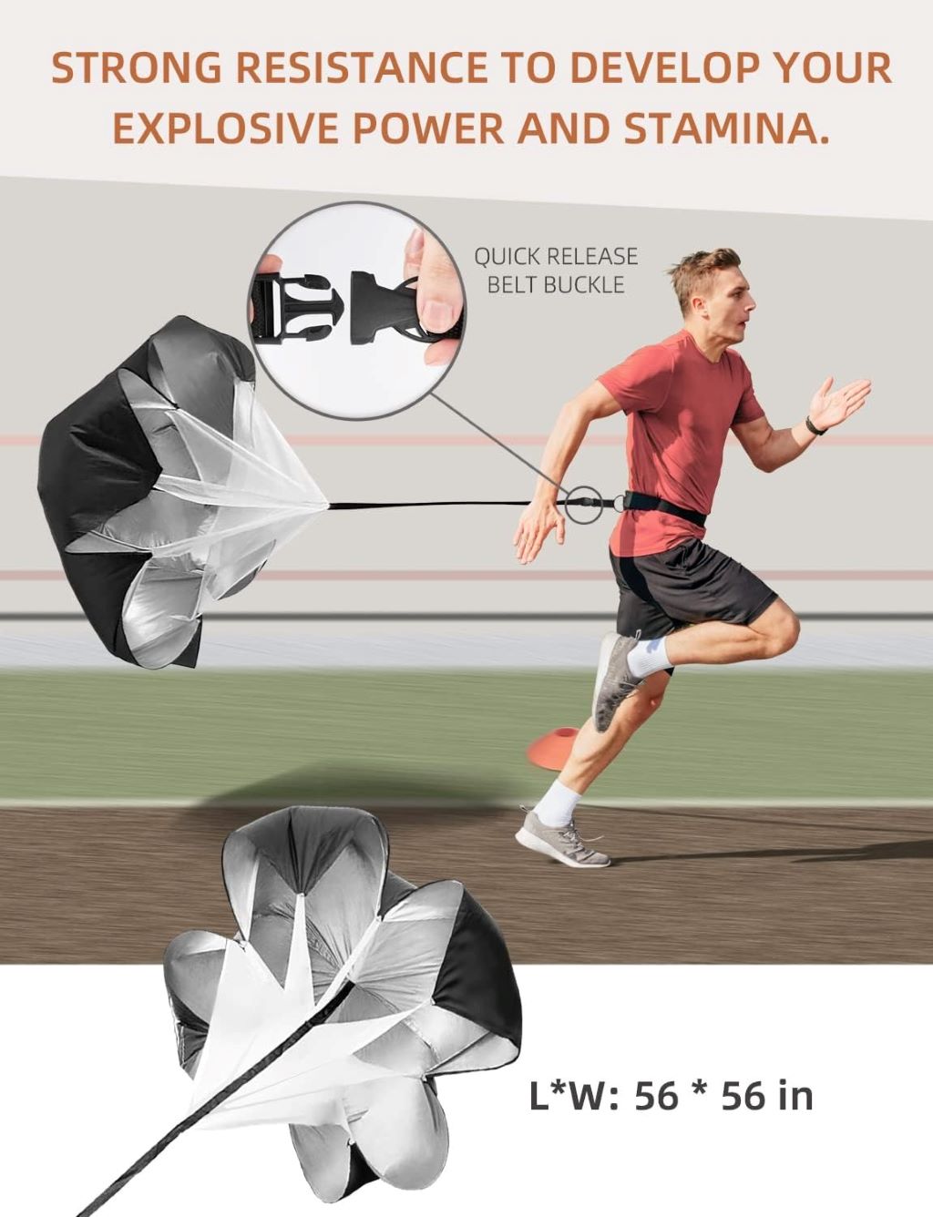 Complete GHB agility ladder and football training set with hurdles, cones, speed ladder, parachute, jump rope, and resistance bands.