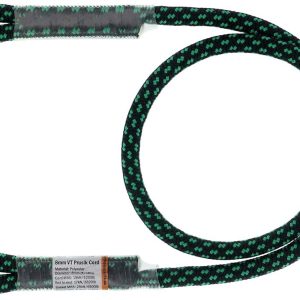 30” and 45” GM Climbing Prusik Swen eye-to-eye pre-sewn cord arranged for outdoor climbing setup.