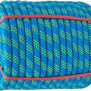 Glfcai 3/4 inch x 200 ft blue bull rope, polyester braided arborist rope for tree climbing and pulling