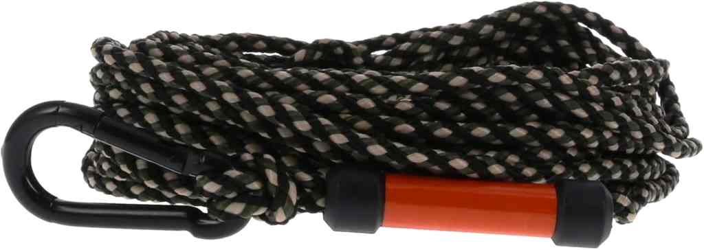 HME Maxx 25ft hoist rope for lifting hunting gear with reflective safety band