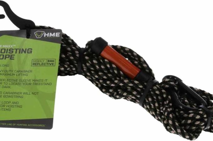 Adjustable HME Maxx hoist rope installed in hunting setup