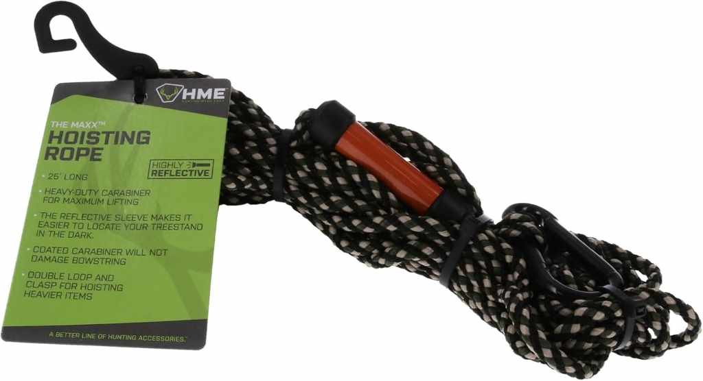 Adjustable HME Maxx hoist rope installed in hunting setup