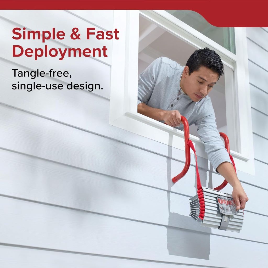 Kidde fire escape ladder deployed for quick and safe exit