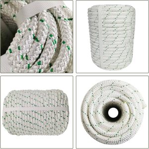 Labworkauto 3/8 inch braided polyester arborist bull rope, 200 feet long, heavy-duty strength