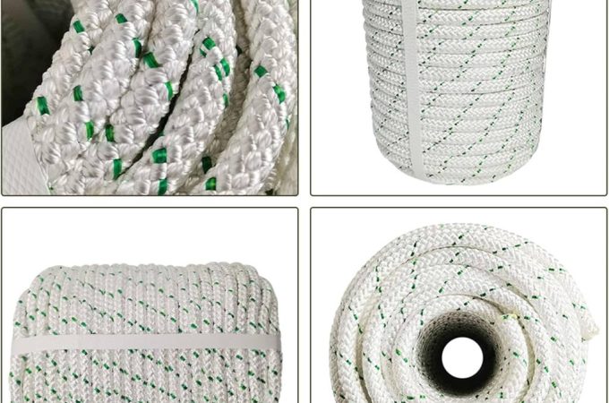 Labworkauto 3/8 inch braided polyester arborist bull rope, 200 feet long, heavy-duty strength