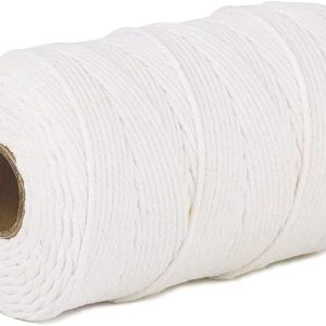 PerkHomy 500-foot cotton butcher’s twine – 2mm food-safe string for cooking, baking, roasting, gift wrapping, and crafting.