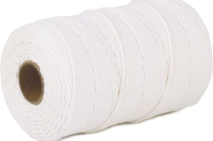 PerkHomy 500-foot cotton butcher’s twine – 2mm food-safe string for cooking, baking, roasting, gift wrapping, and crafting.