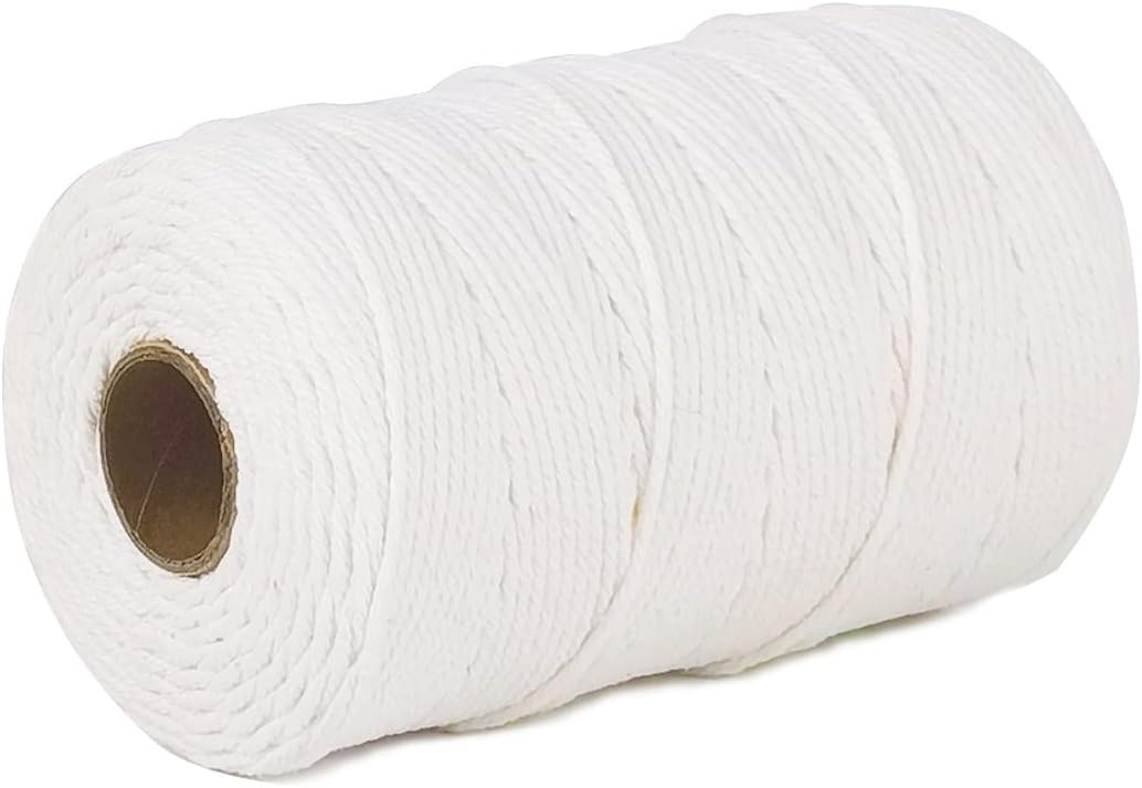 PerkHomy 500-foot cotton butcher’s twine – 2mm food-safe string for cooking, baking, roasting, gift wrapping, and crafting.