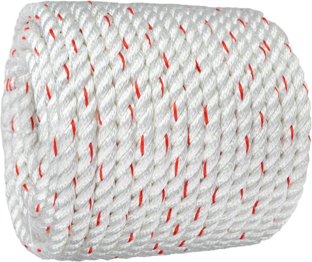 Right Rope arborist bull rope, 5/8 inch x 100 feet, high-strength polyester rigging line.