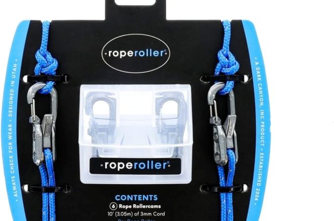 Cord and rope tightening tool with Rollercam technology, designed for secure cinching and easy adjustment.