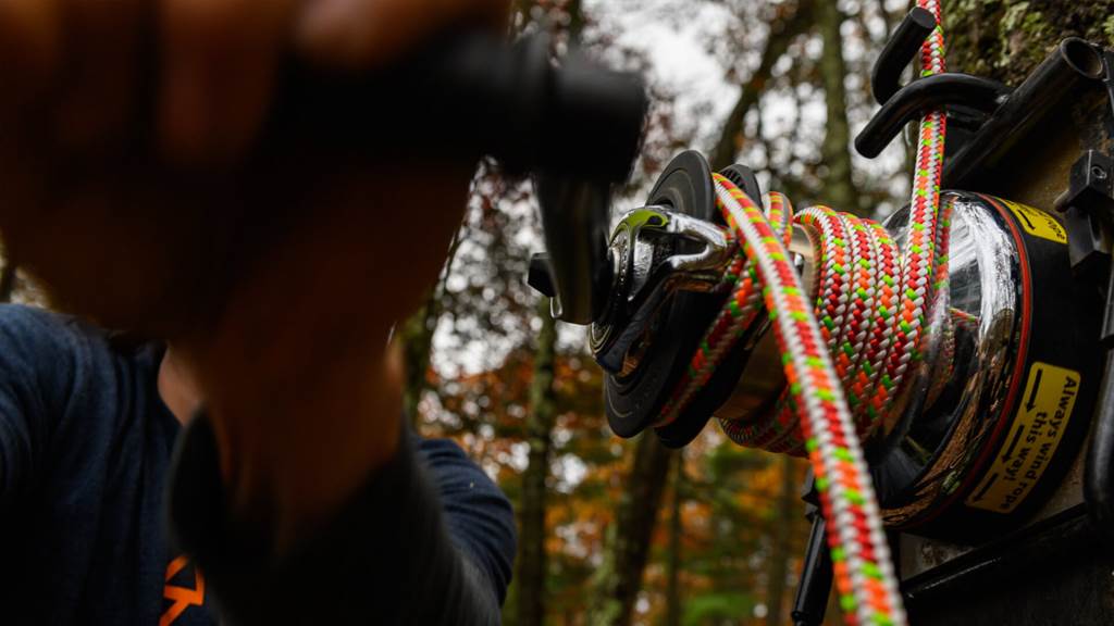 Sterling Wild Bull rigging rope in use for arbor tree work