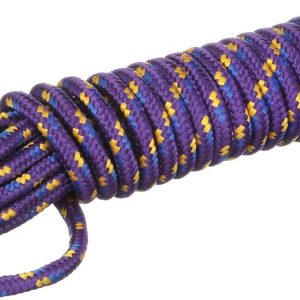 Attwood 11704-2 braided polypropylene utility line, 3/8-inch thick, 25 feet long in multi-color