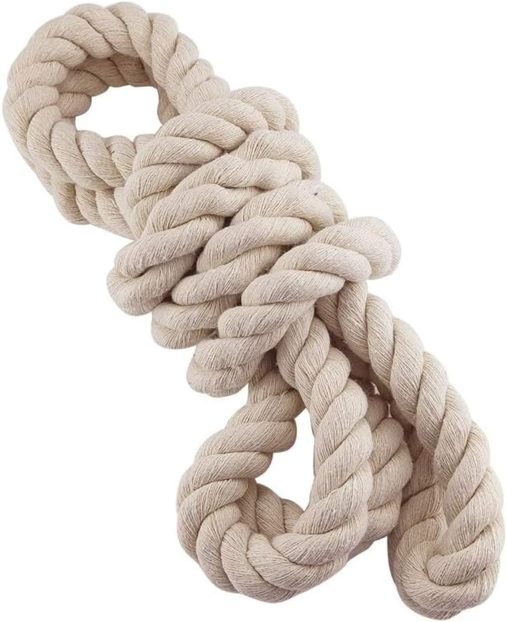 Versatile Faxco natural cotton rope with triple-strand twist for heavy-duty use