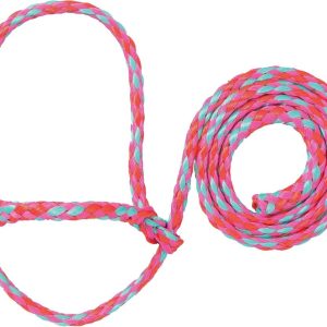 Weaver livestock sheep and goat halter with adjustable rope lead for showing