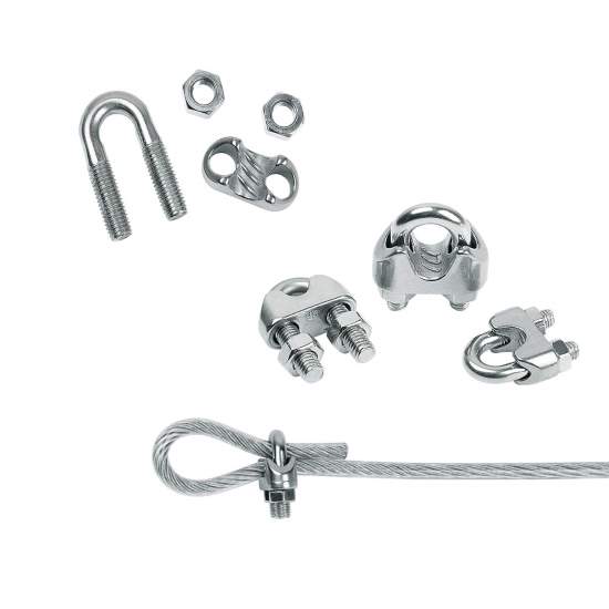 Ymkf-Sqqr 20Pcs 304 Stainless Steel and Aluminum Crimping Loop Sleeve Kit