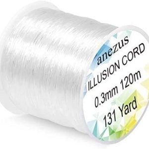 Anezus clear fishing wire for hanging decorations and crafts