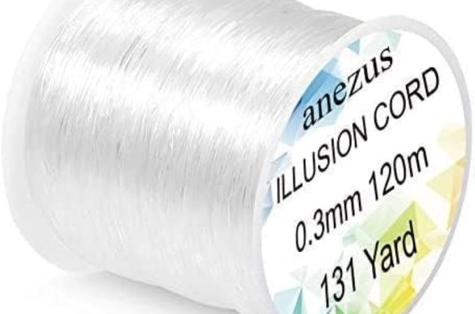 Anezus clear fishing wire for hanging decorations and crafts