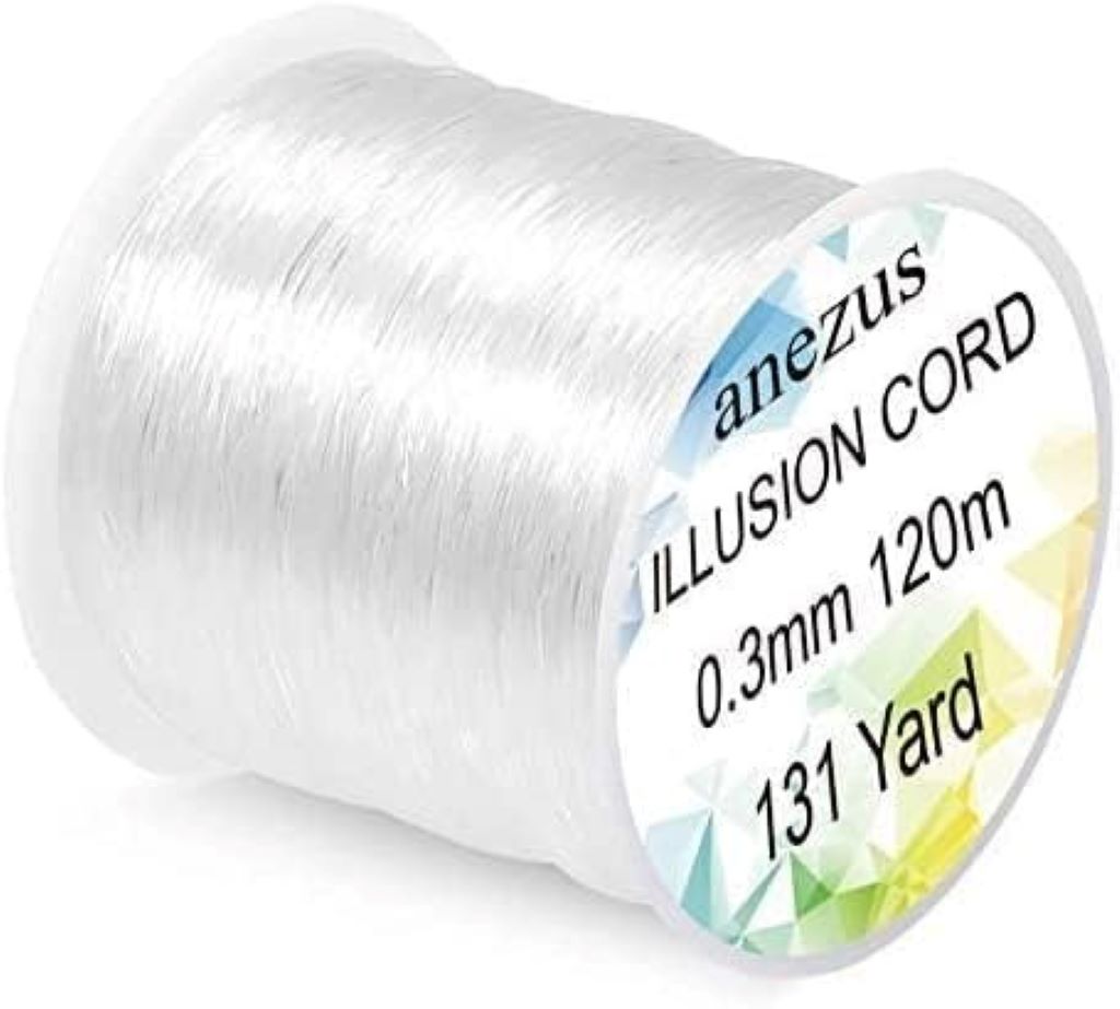 Anezus clear fishing wire for hanging decorations and crafts