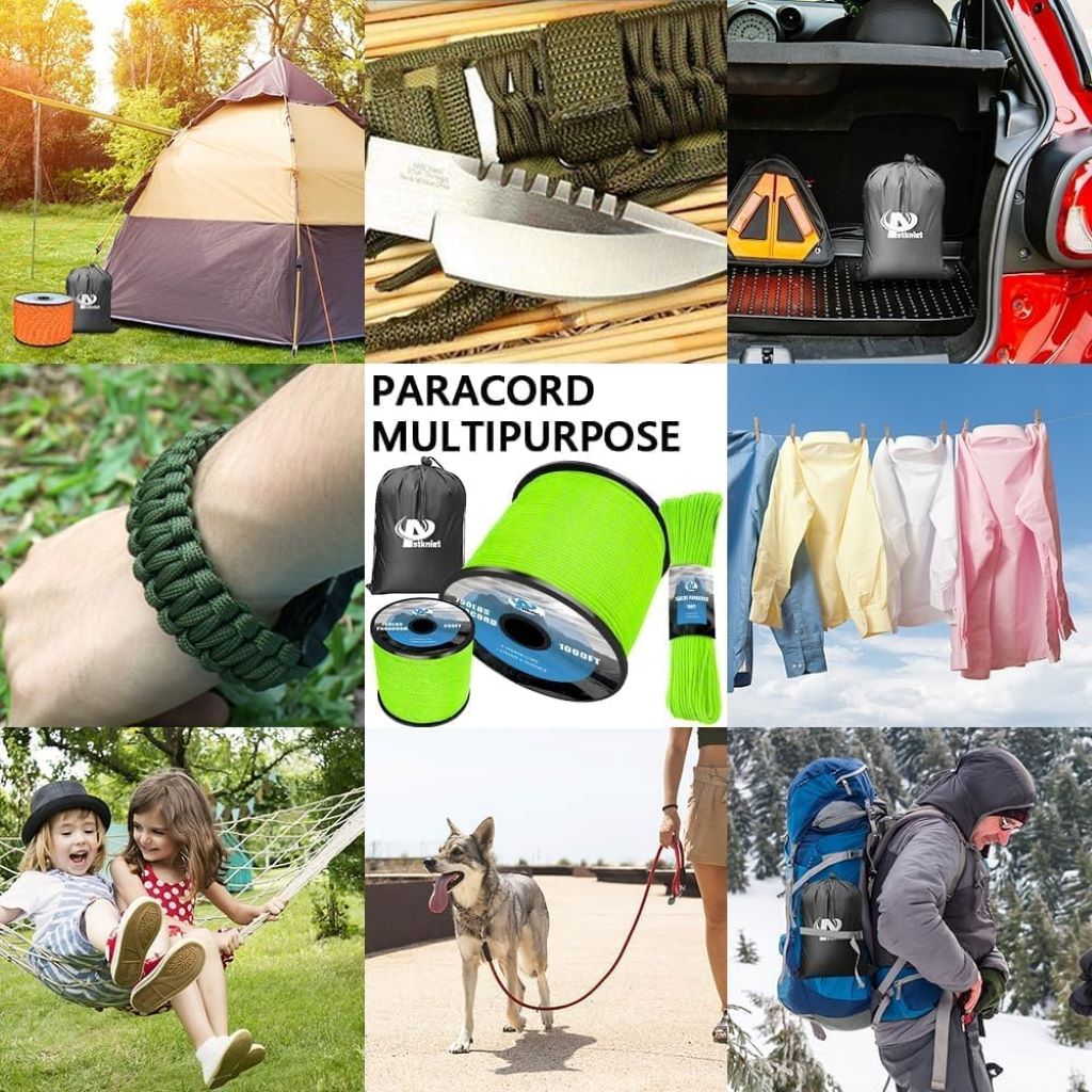 Buy Aystkniet 4mm Paracord Rope for Hammocks, Camping & Survival
