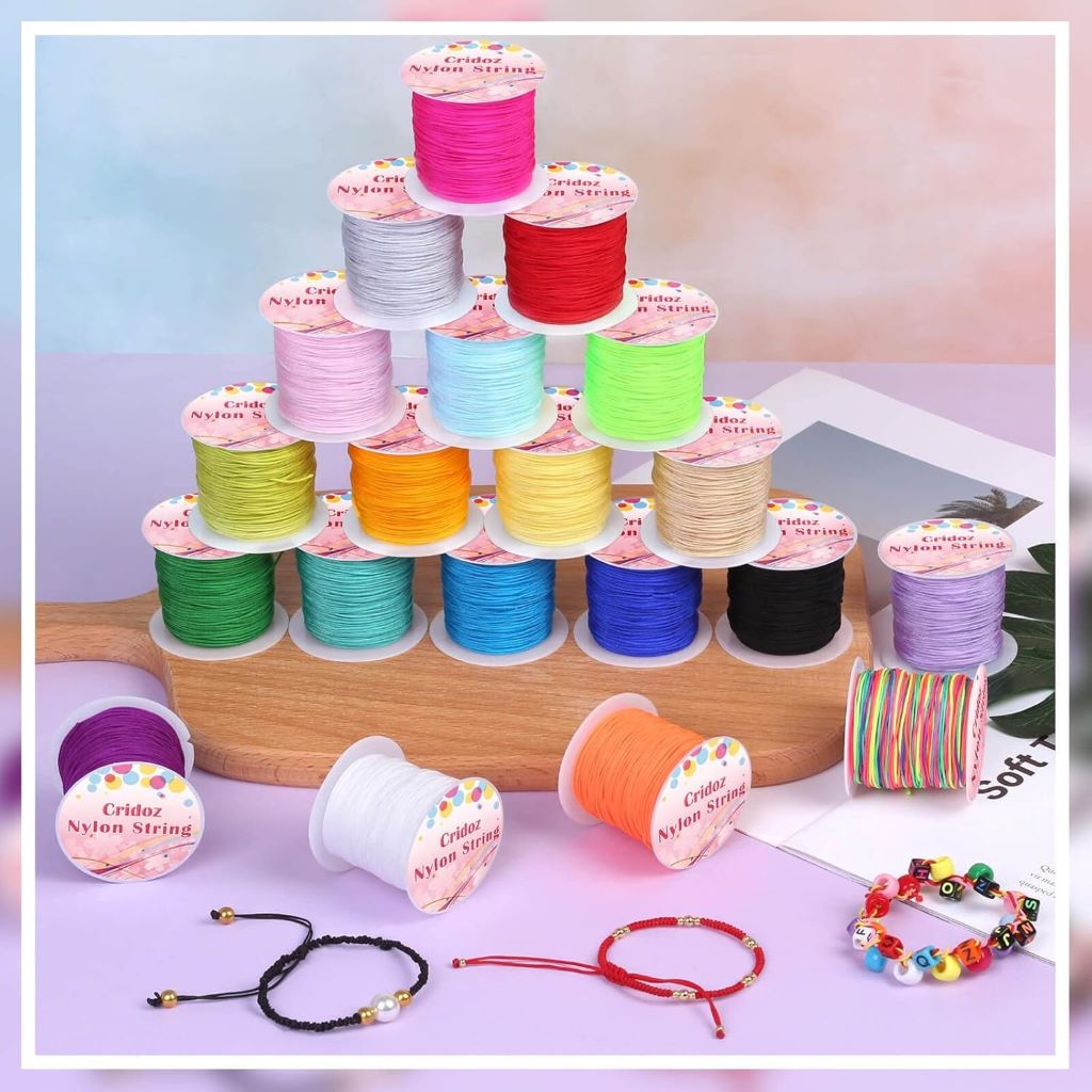 Durable Chinese knotting cord for macrame, beading, and handmade bracelets