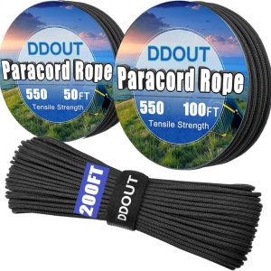 DDOUT 7-Strand Paracord in use for camping, hiking, and survival projects