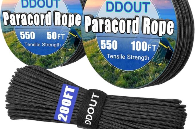 DDOUT 7-Strand Paracord in use for camping, hiking, and survival projects