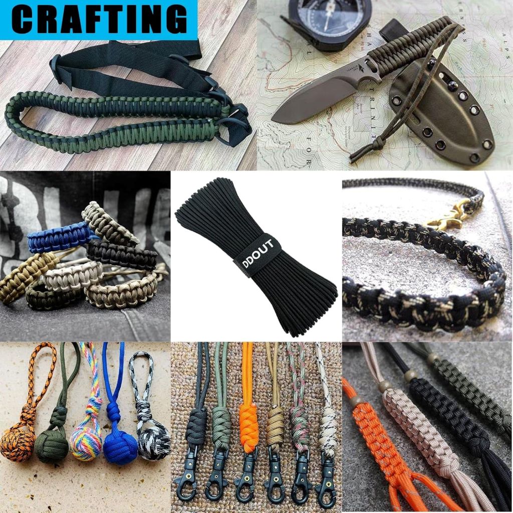 Durable DDOUT Type III Paracord for outdoor adventures and DIY crafting