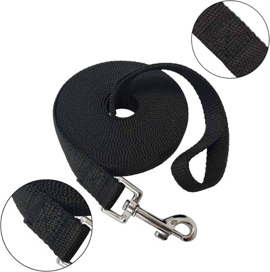 Durable long dog lead by MANDAO for small, medium, and large dogs.