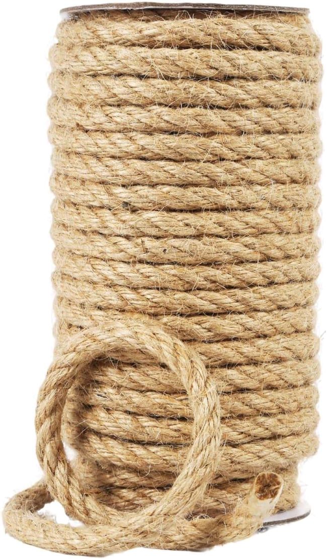Radix Natural Jute Twine 8MM x 50FT roll for crafts, DIY, gardening, and bundling projects.