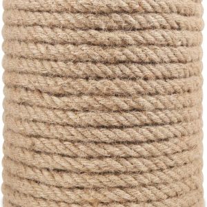 RooPeem 50FT heavy-duty hemp and Manila rope for crafts, gardening, and home projects.