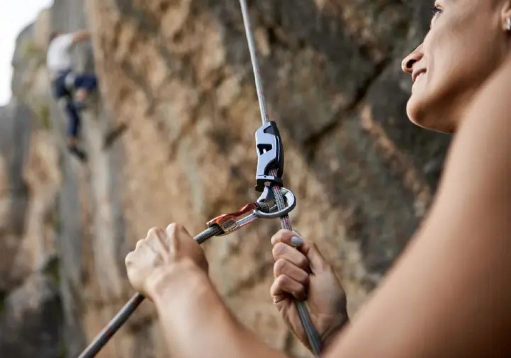 Worker applying simple maintenance steps to keep ropes in top condition.