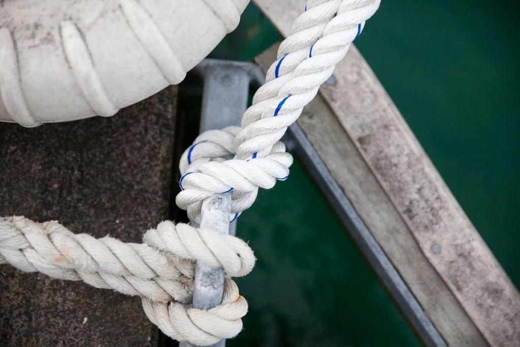 Rope maintenance in action: cleaning, checking, and storing ropes properly.