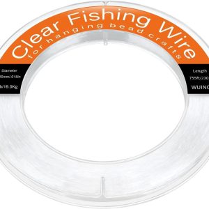 WUINOID clear fishing line spool for crafts, decorations, and fishing projects