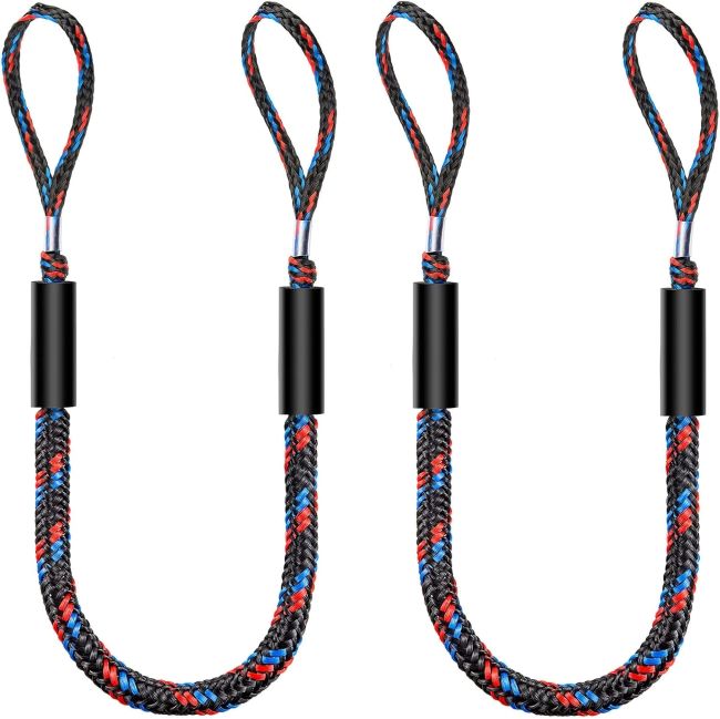 Botepon 4-foot bungee dock line used for secure boat and pontoon mooring