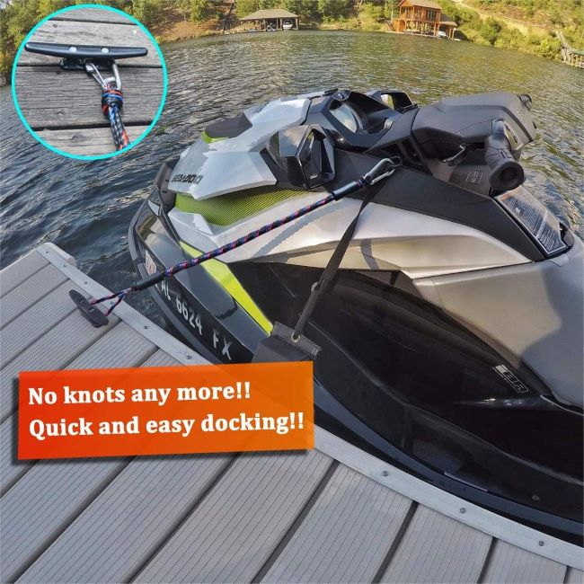 Elastic Botepon boat dock line designed for mooring and protecting vessels from impact.